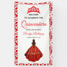 Elégante Quinceañera royale rouge