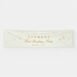 Banderoles élégante sauge vert étoiles fête d'anniversaire