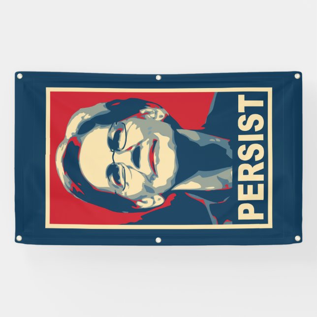 Banderoles elizabeth warren persiste (Horizontal)