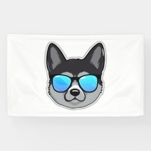 Banderoles Elkhound norvégien en lunettes de soleil Cool Clas