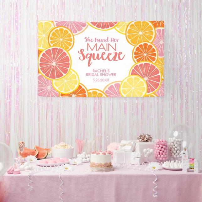 Banderoles Elle A Trouvé Sa Fête des mariées De Squeeze (Fête)