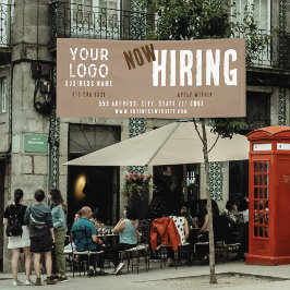 Banderoles Embauche De Charme Rustique Kraft Papier