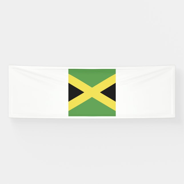 Banderoles Emblème du drapeau jamaïcain (Horizontal)
