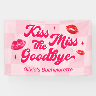 Banderoles Embrasse la Miss Au Revoir Enterrement de Vie de J