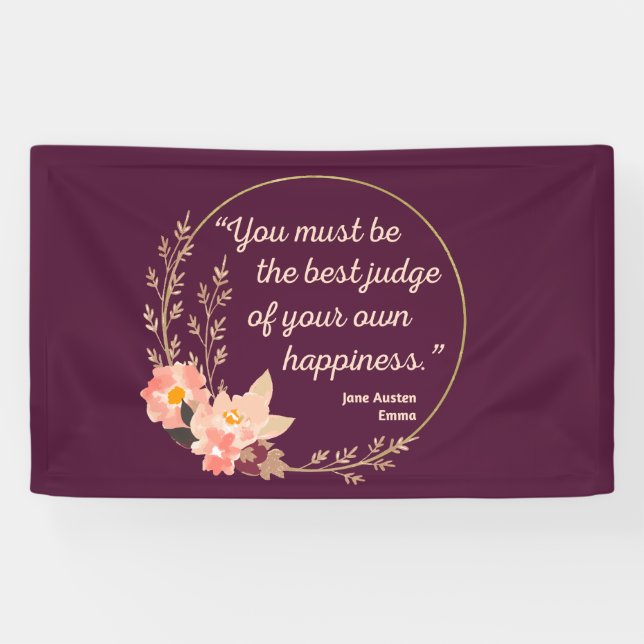 Banderoles Emma De Jane Austen Citation I - Style Cute (Horizontal)
