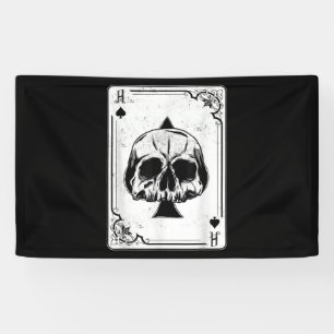 Banderoles Emo Gothique Et Punk Ace de Spades Poker Jeu