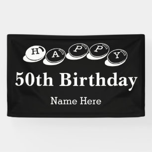 Banderoles En cinquantième anniversaire de vente