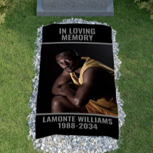 Banderoles En Mémoire d'amour Couverture photo Grave personna