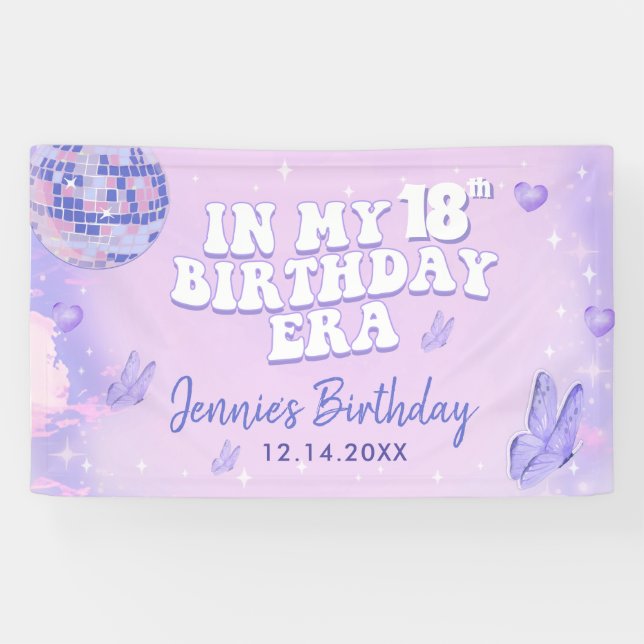 Banderoles En mon 18e anniversaire (Horizontal)