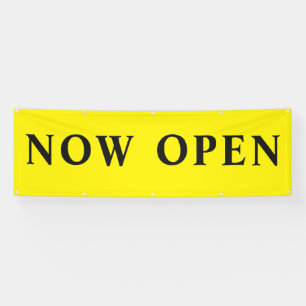 Banderoles En vente maintenant ouvert Jaune 8f