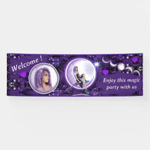 Banderoles Enfant de lune violette
