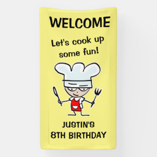 Banderoles Enfants cuisine Anniversaire fête bienvenue