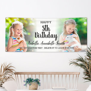 Banderoles Enfants de la fête d'anniversaire de n'importe que