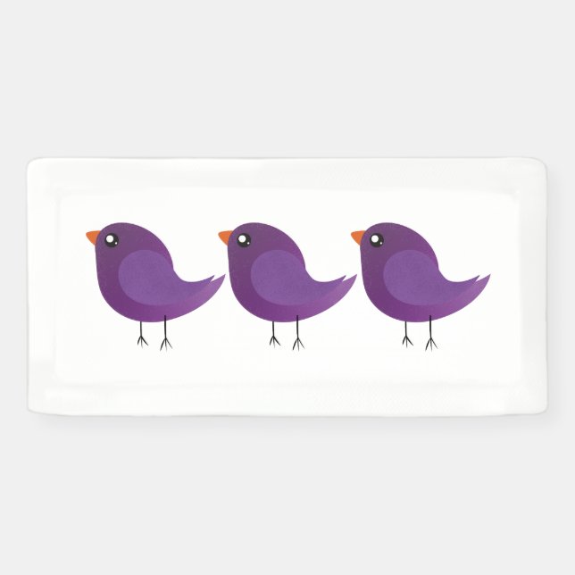 Banderoles Enfants mignonette birdy (Horizontal)
