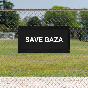 Banderoles Enregistrer Gaza noir blanc texte personnalisé min
