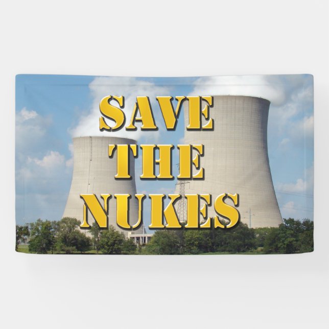 Banderoles Enregistrer Les Nukes (Horizontal)