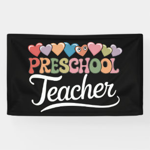 Banderoles Enseignant en maternelle Premier jour Groovy Retou