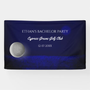 Banderoles Enterrement de vie de garçon de golfeur – Balle de