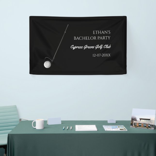 Banderoles Enterrement de vie de garçon Golf - Voyage de golf (Salon professionnel)