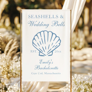 Banderoles Enterrement de vie de jeune fille Coquillages et C
