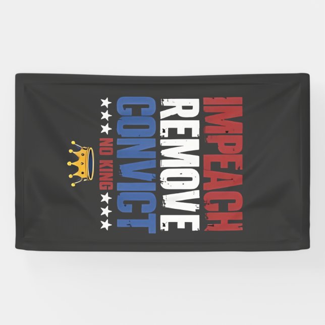 Banderoles Entraver Supprimer Condamnation Aucun Roi 4 juille (Horizontal)