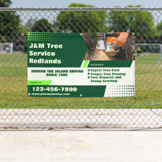 Banderoles Entrepreneur d'élagage d'arbres Arboriste Rapiéceu
