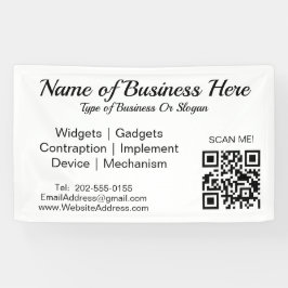 Banderoles Entreprise de code QR personnalisé