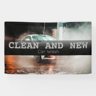 Banderoles Entreprise de lavage de voiture personnalisée