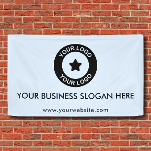 Banderoles Entreprise personnalisée Logo Slogan Site Web Prom