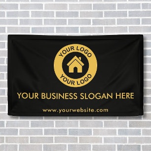Banderoles Entreprise personnalisée Logo Slogan Site Web Prom
