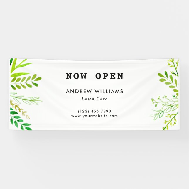 Banderoles Entretien de pelouse moderne Landscaping Business (Horizontal)