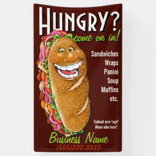 Banderoles Épicerie personnalisable/publicité de promo