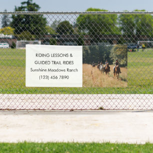 Banderoles Équestre Entreprise Promotionnels Ranch Barn Cheva