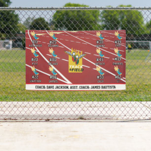 Banderoles Équipe d'athlétisme