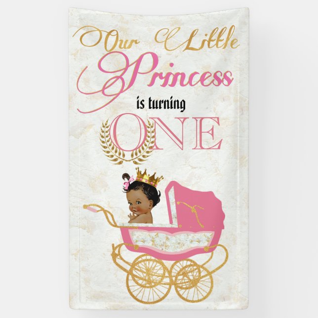Banderoles Ęr anniversaire africain de princesse Elegant (Vertical)