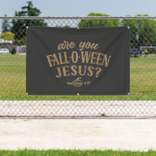 Banderoles Es-tu FALL-O-WEEN Jésus ? Christian Halloween