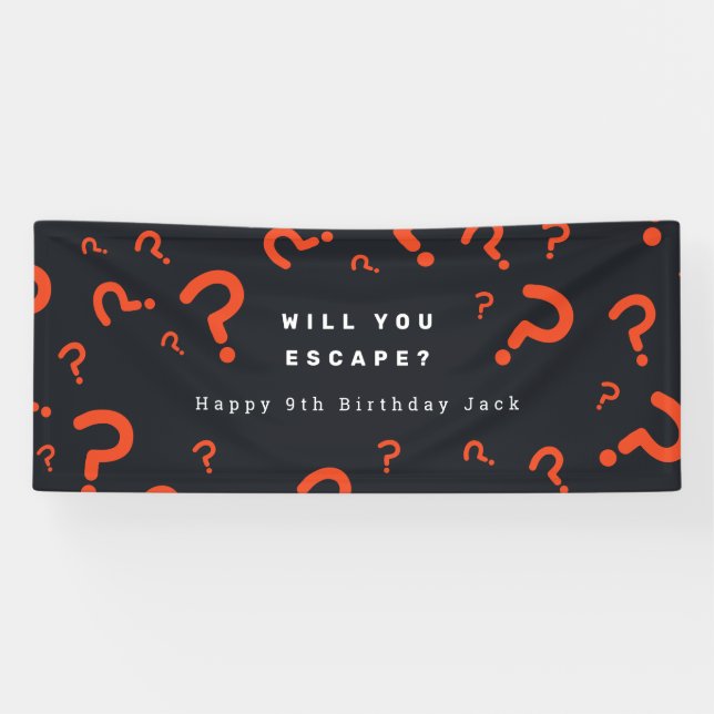 Banderoles Escape Room Party (Horizontal)