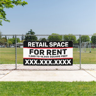 Banderoles Espace Commercial à Louer à Personnaliser Superfic