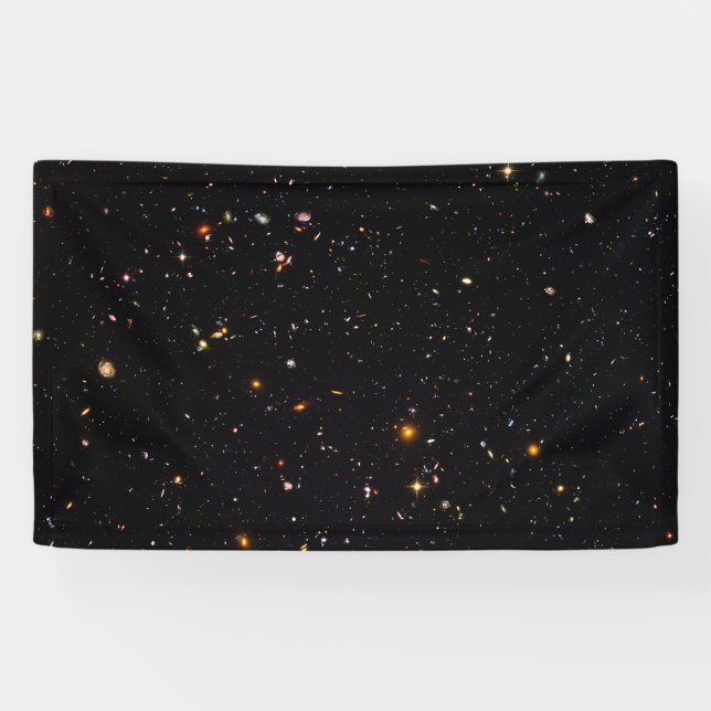 Banderoles Espace de l'univers étoilé en arrière-plan ou modè (Horizontal)