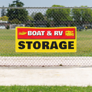 Banderoles Espace de stockage de bateau et de VR disponible à