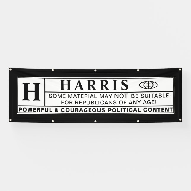 Banderoles étiquette d'avertissement harris (Horizontal)