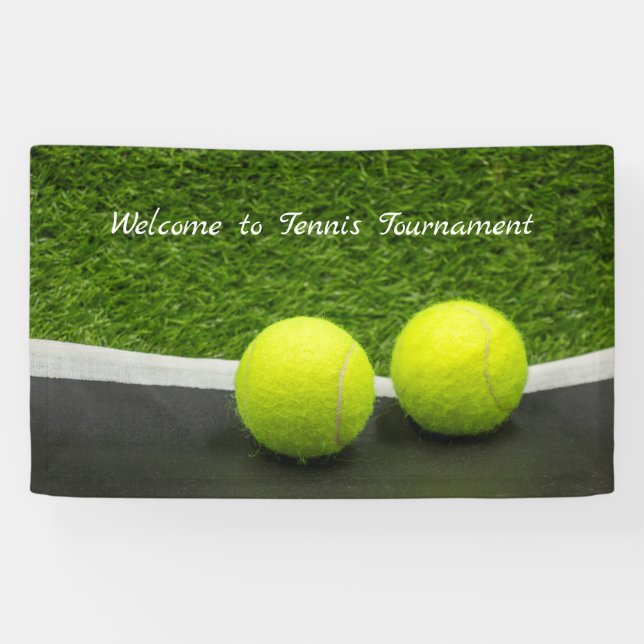 Banderoles étiquette de tennis en arrière - plan noir et vert (Horizontal)