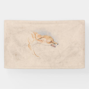 Banderoles Étude d'un renard croustillant (par John Frederick