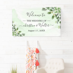 Banderoles Eucalyptus Verdure Soirée de Mariage Succulente