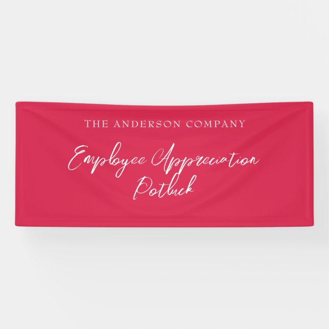 Banderoles Événement d'appréciation de l'employé rouge (Horizontal)