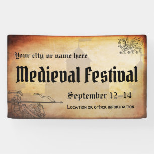 Banderoles Événement médiéval ou Renaissance