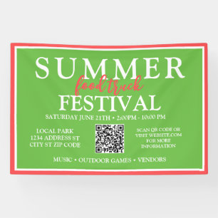 Banderoles Événement sur mesure Summer Food Truck Festival