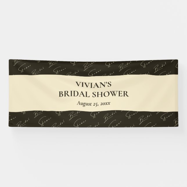 Banderoles Exemple de motif de texte de calligraphie Shower d (Horizontal)