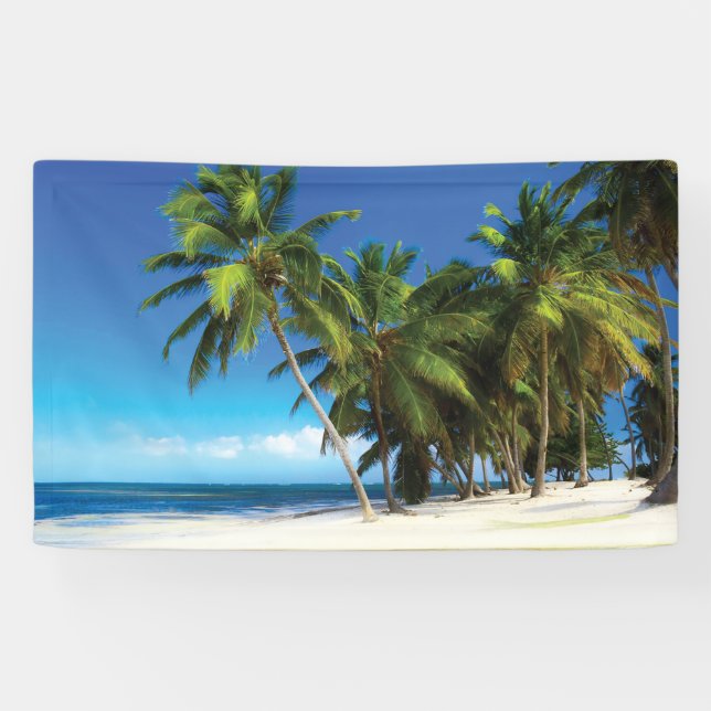 Banderoles Exotic beach throw pillow (Horizontal)