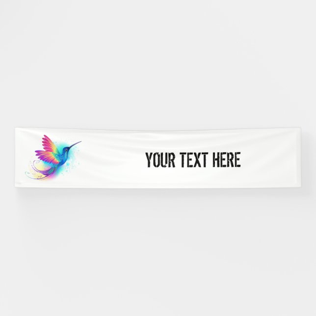 Banderoles Exotic Rainbow Hummingbird (Horizontal)